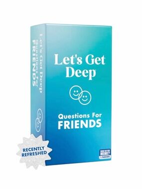 Let's Get Deep Questions For Friends Card Game NWT